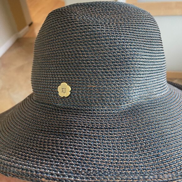 Eric Javits Black and Brown Woven Hat - Picture 3 of 5
